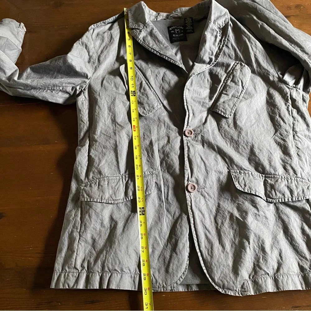 Monarchy Men’s Gray Cotton Metal Canvas Button Jacket Pockets Lined Y2K Size XL - Picture 13 of 14